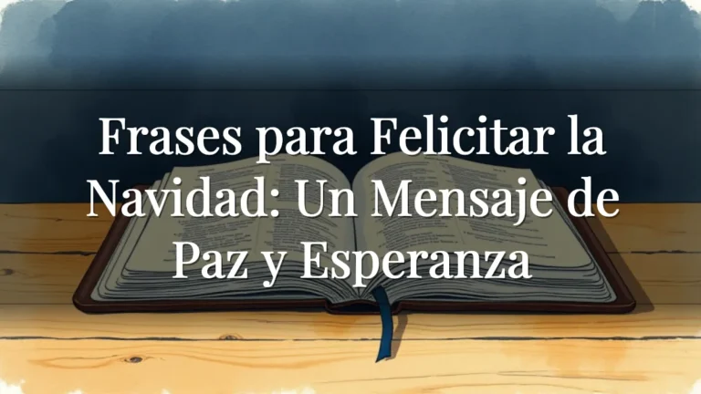 Frases para Felicitar la Navidad: Un Mensaje de Paz y Esperanza Frases para Felicitar la Navidad: Un Mensaje de Paz y Esperanza