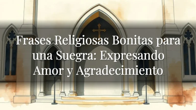 Frases Religiosas Bonitas para una Suegra: Expresando Amor y Agradecimiento
