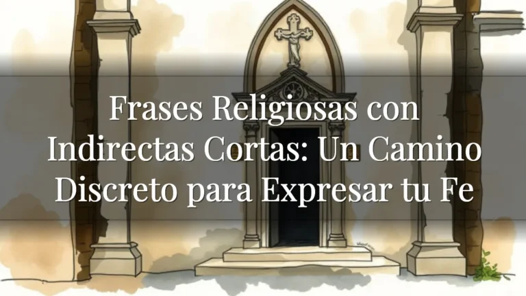 Frases Religiosas con Indirectas Cortas: Un Camino Discreto para Expresar tu Fe Frases Religiosas con Indirectas Cortas: Un Camino Discreto para Expresar tu Fe
