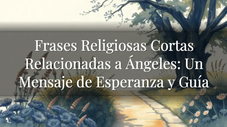 Frases Religiosas Cortas Relacionadas a Ángeles: Un Mensaje de Esperanza y Guía