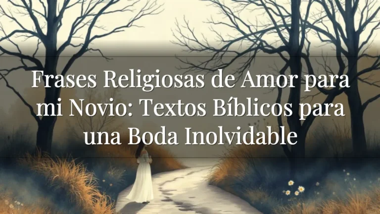 Frases Religiosas de Amor para mi Novio: Textos Bíblicos para una Boda Inolvidable