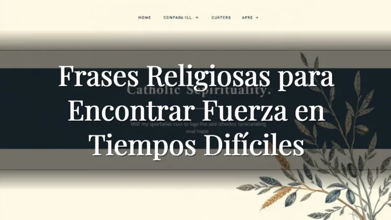 Frases Religiosas para Encontrar Fuerza en Tiempos Difíciles Frases Religiosas para Encontrar Fuerza en Tiempos Difíciles
