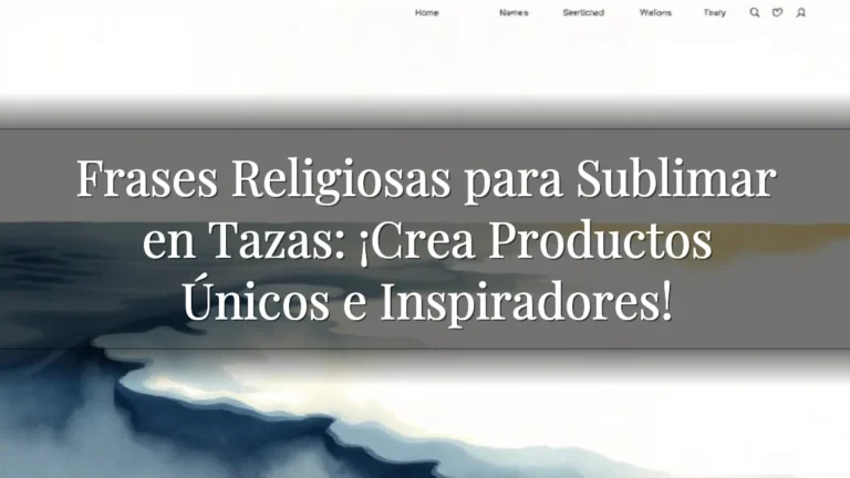 Frases Religiosas para Sublimar en Tazas: ¡Crea Productos Únicos e Inspiradores! Frases Religiosas para Sublimar en Tazas: ¡Crea Productos Únicos e Inspiradores!