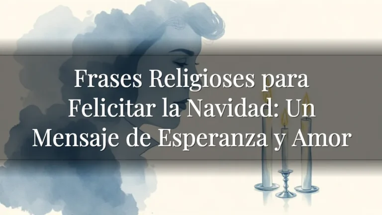 Frases Religioses para Felicitar la Navidad: Un Mensaje de Esperanza y Amor Frases Religioses para Felicitar la Navidad: Un Mensaje de Esperanza y Amor
