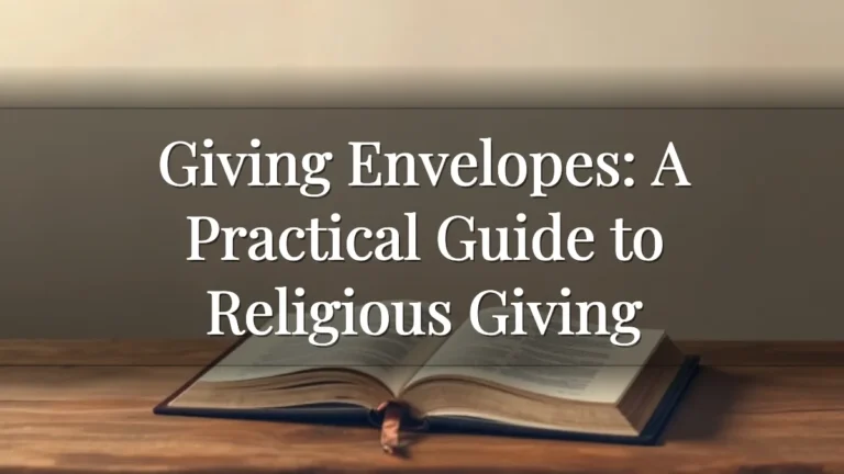 Giving Envelopes: A Practical Guide to Religious Giving Giving Envelopes: A Practical Guide to Religious Giving