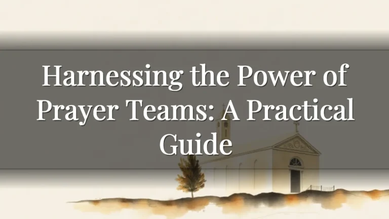 Harnessing the Power of Prayer Teams: A Practical Guide Harnessing the Power of Prayer Teams: A Practical Guide