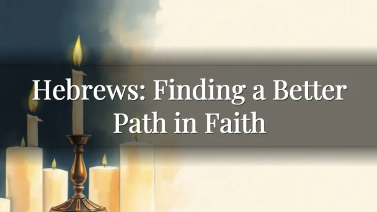 Hebrews: Finding a Better Path in Faith