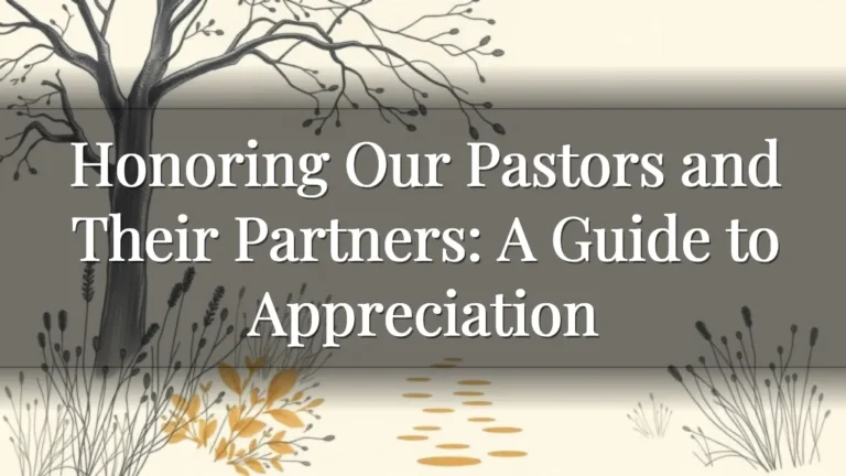 Honoring Our Pastors and Their Partners: A Guide to Appreciation Honoring Our Pastors and Their Partners: A Guide to Appreciation