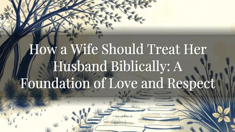 How a Wife Should Treat Her Husband Biblically: A Foundation of Love and Respect