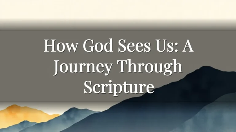 How God Sees Us: A Journey Through Scripture How God Sees Us: A Journey Through Scripture