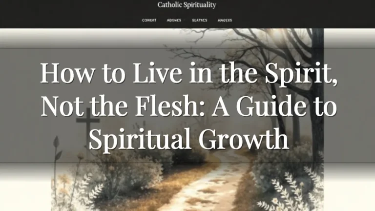 How to Live in the Spirit, Not the Flesh: A Guide to Spiritual Growth How to Live in the Spirit, Not the Flesh: A Guide to Spiritual Growth