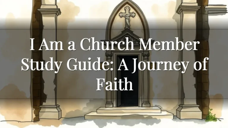 I Am a Church Member Study Guide: A Journey of Faith