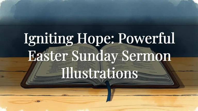 Igniting Hope: Powerful Easter Sunday Sermon Illustrations