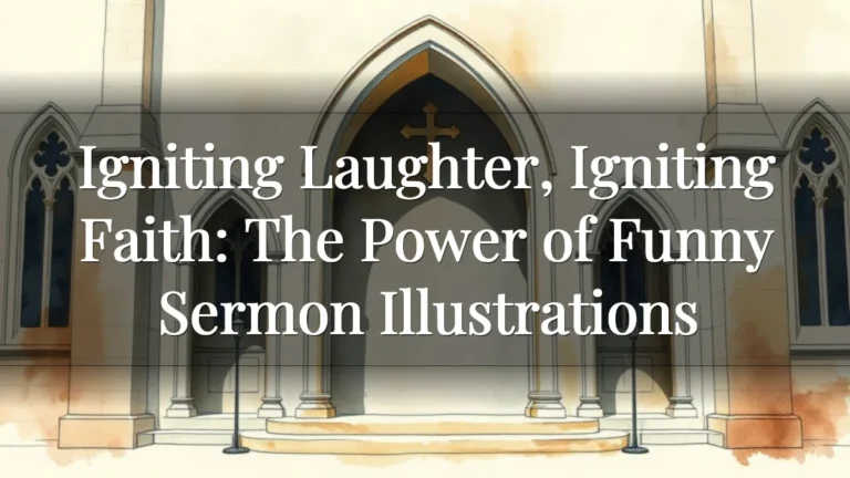 Igniting Laughter, Igniting Faith: The Power of Funny Sermon Illustrations Igniting Laughter, Igniting Faith: The Power of Funny Sermon Illustrations
