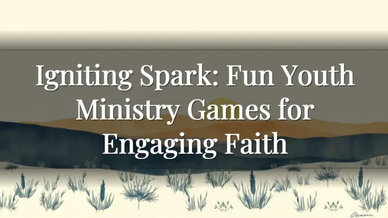 Igniting Spark: Fun Youth Ministry Games for Engaging Faith Igniting Spark: Fun Youth Ministry Games for Engaging Faith