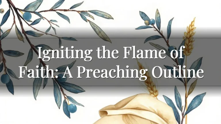 Igniting the Flame of Faith: A Preaching Outline