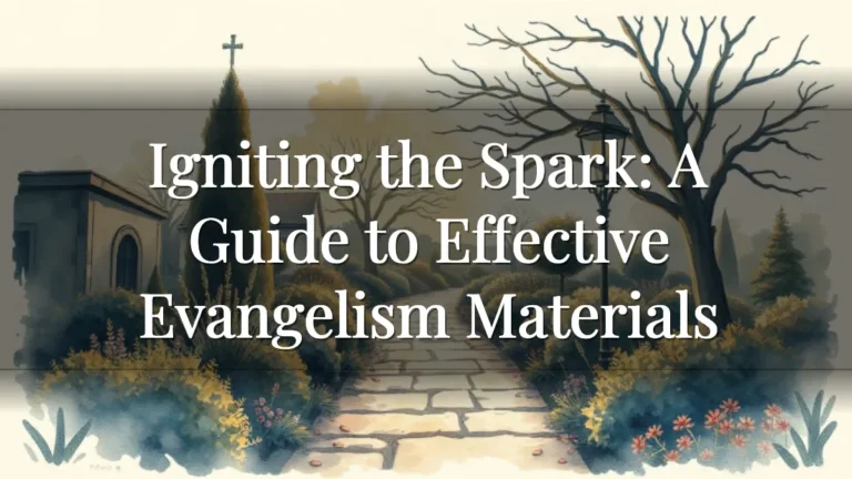 Igniting the Spark: A Guide to Effective Evangelism Materials