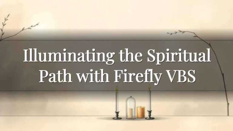 Illuminating the Spiritual Path with Firefly VBS Illuminating the Spiritual Path with Firefly VBS
