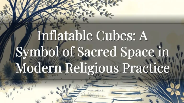 Inflatable Cubes: A Symbol of Sacred Space in Modern Religious Practice Inflatable Cubes: A Symbol of Sacred Space in Modern Religious Practice