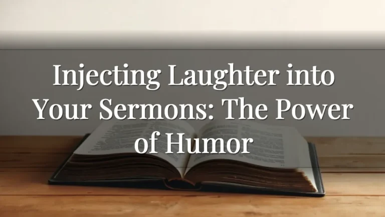 Injecting Laughter into Your Sermons: The Power of Humor Injecting Laughter into Your Sermons: The Power of Humor