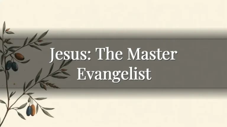 Jesus: The Master Evangelist Jesus: The Master Evangelist