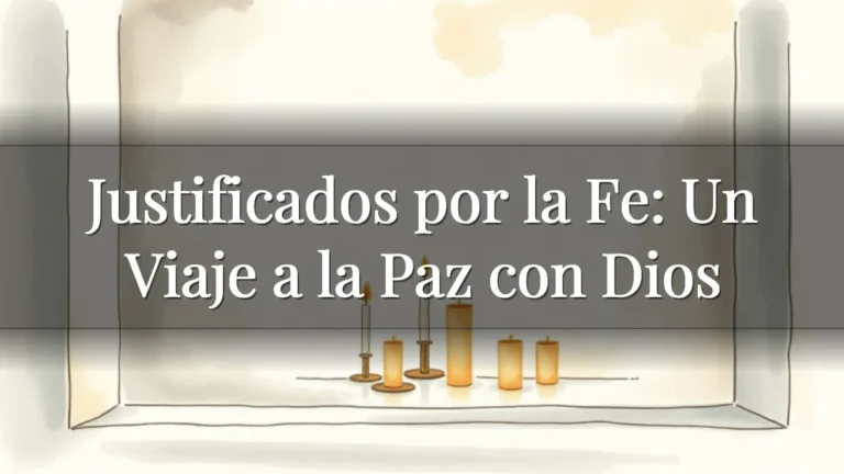 Justificados por la Fe: Un Viaje a la Paz con Dios Justificados por la Fe: Un Viaje a la Paz con Dios