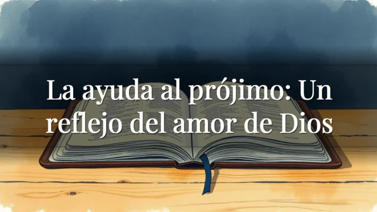 La ayuda al prójimo: Un reflejo del amor de Dios