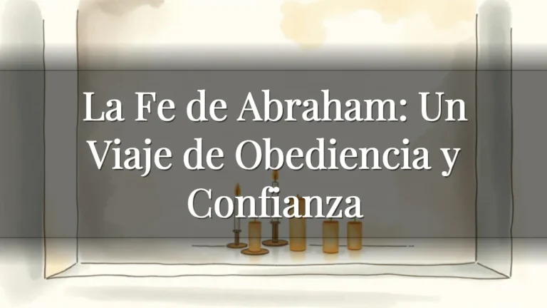 La Fe de Abraham: Un Viaje de Obediencia y Confianza La Fe de Abraham: Un Viaje de Obediencia y Confianza