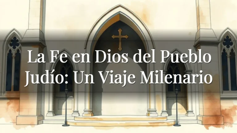 La Fe en Dios del Pueblo Judío: Un Viaje Milenario