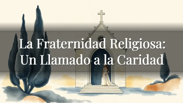 La Fraternidad Religiosa: Un Llamado a la Caridad La Fraternidad Religiosa: Un Llamado a la Caridad