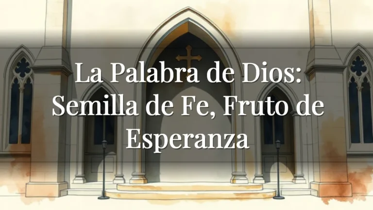La Palabra de Dios: Semilla de Fe, Fruto de Esperanza La Palabra de Dios: Semilla de Fe, Fruto de Esperanza