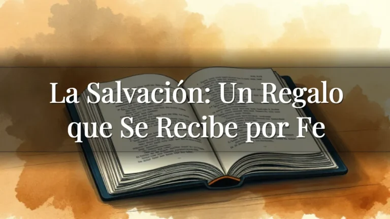 La Salvación: Un Regalo que Se Recibe por Fe