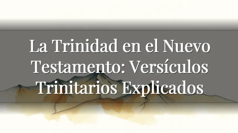 La Trinidad en el Nuevo Testamento: Versículos Trinitarios Explicados