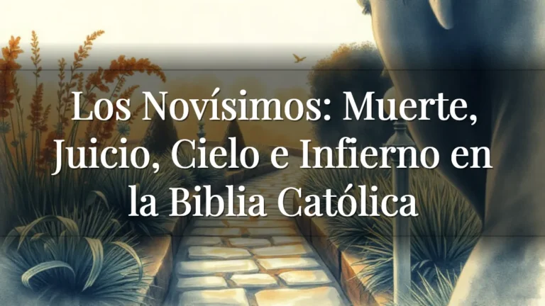 Los Novísimos: Muerte, Juicio, Cielo e Infierno en la Biblia Católica