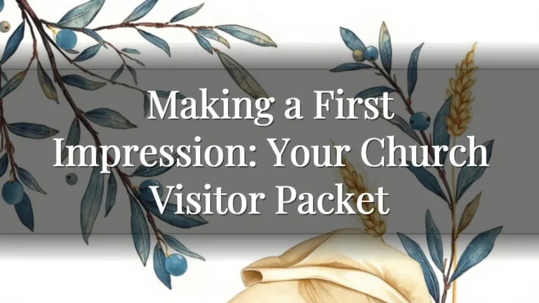 Making a First Impression: Your Church Visitor Packet