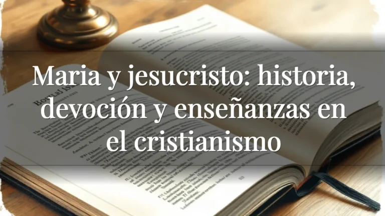 Maria y jesucristo: historia, devoción y enseñanzas en el cristianismo