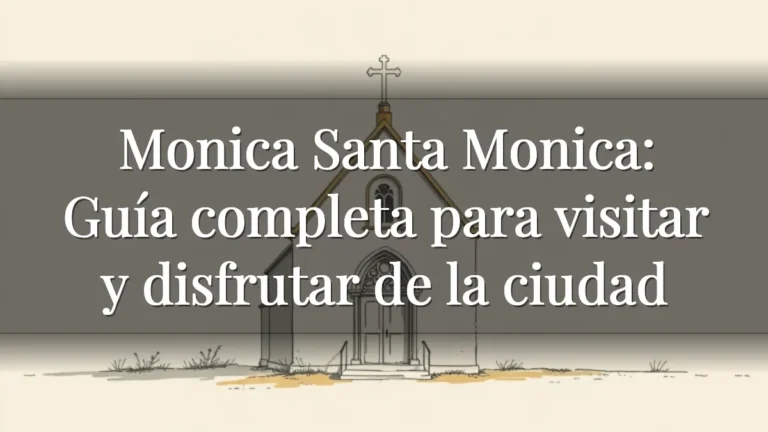 Monica Santa Monica: Guía completa para visitar y disfrutar de la ciudad