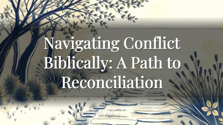 Navigating Conflict Biblically: A Path to Reconciliation