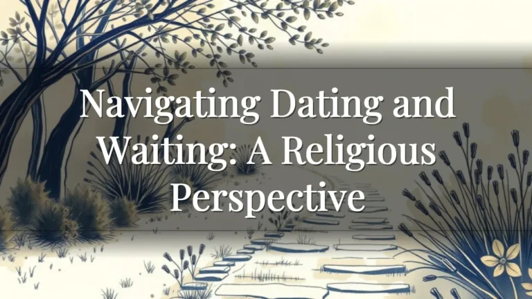 Navigating Dating and Waiting: A Religious Perspective