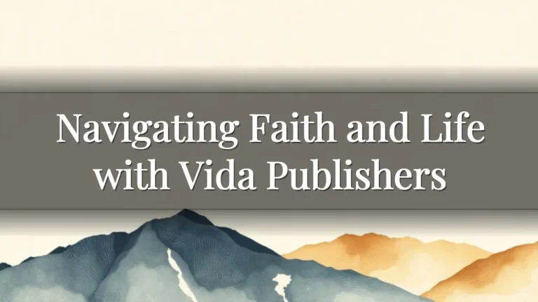 Navigating Faith and Life with Vida Publishers