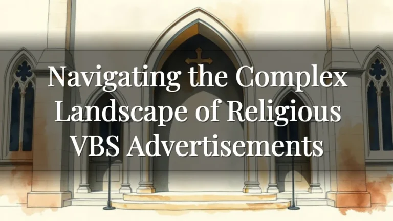 Navigating the Complex Landscape of Religious VBS Advertisements