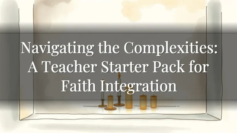 Navigating the Complexities: A Teacher Starter Pack for Faith Integration