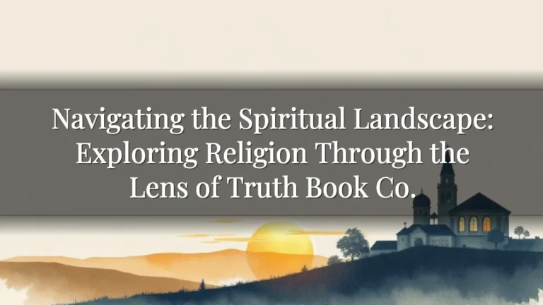 Navigating the Spiritual Landscape: Exploring Religion Through the Lens of Truth Book Co. Navigating the Spiritual Landscape: Exploring Religion Through the Lens of Truth Book Co.