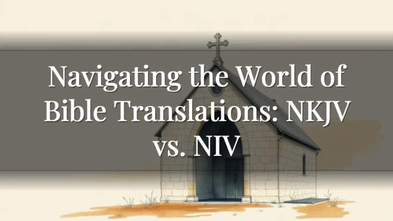 Navigating the World of Bible Translations: NKJV vs. NIV