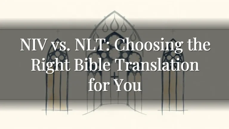 NIV vs. NLT: Choosing the Right Bible Translation for You