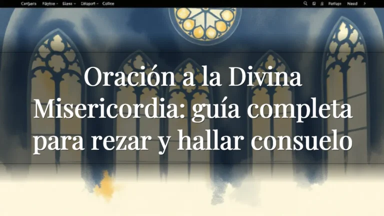 Oración a la Divina Misericordia: guía completa para rezar y hallar consuelo