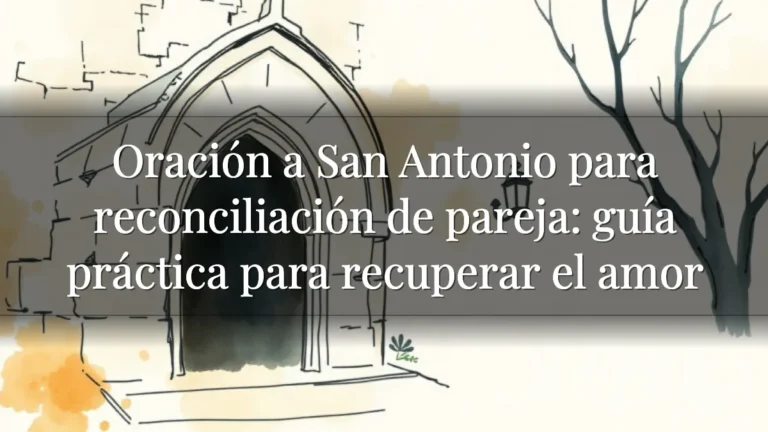 Oración a San Antonio para reconciliación de pareja: guía práctica para recuperar el amor Oración a San Antonio para reconciliación de pareja: guía práctica para recuperar el amor