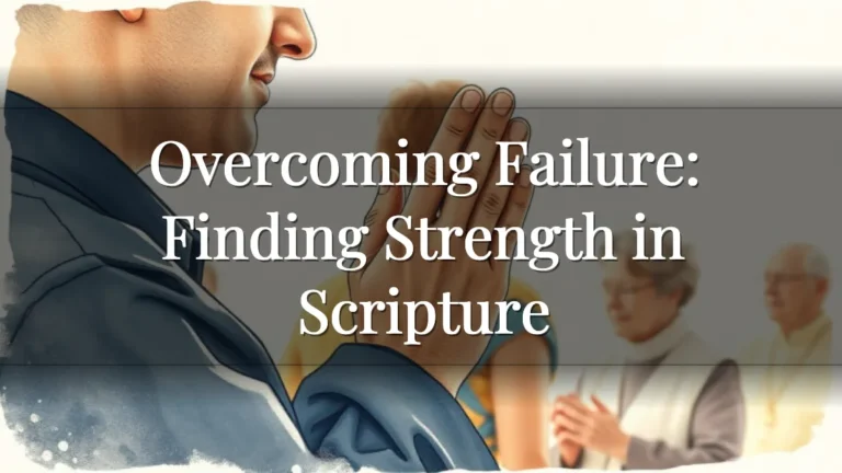 Overcoming Failure: Finding Strength in Scripture