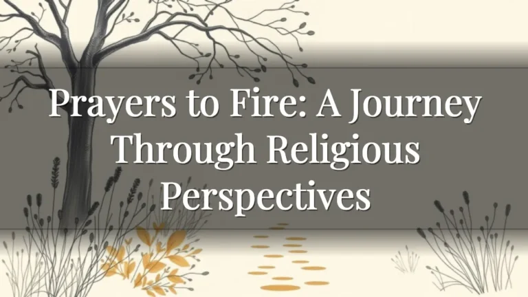 Prayers to Fire: A Journey Through Religious Perspectives