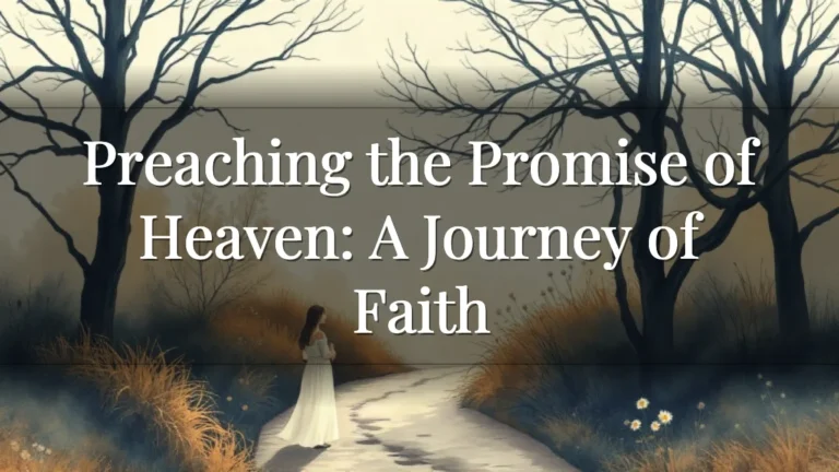 Preaching the Promise of Heaven: A Journey of Faith Preaching the Promise of Heaven: A Journey of Faith